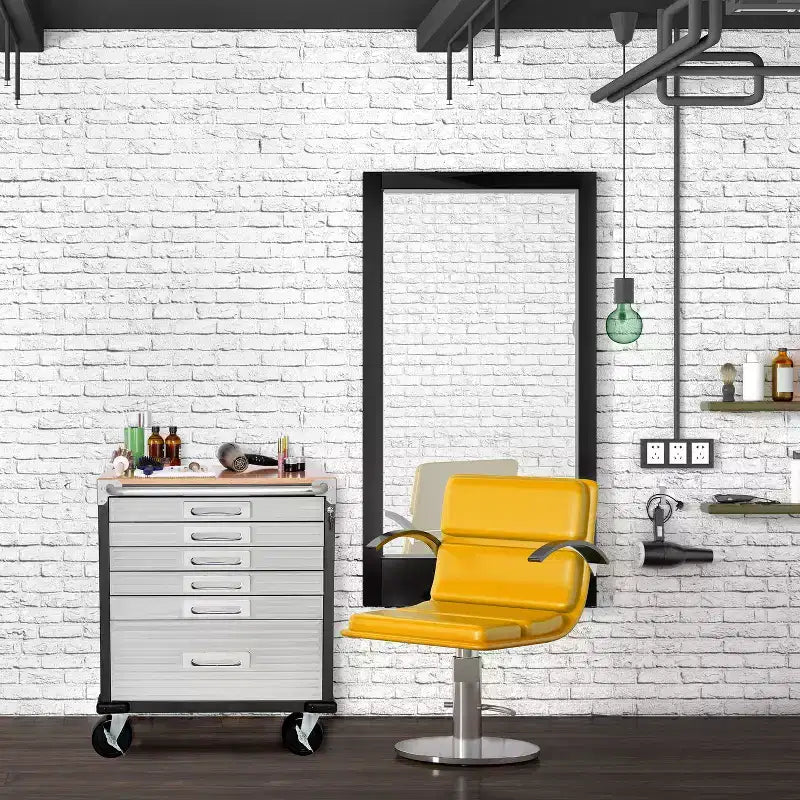 Mobiletto UltraHD con 6 cassetti a chiusura ammortizzata, 28 x 25 x 34.5
