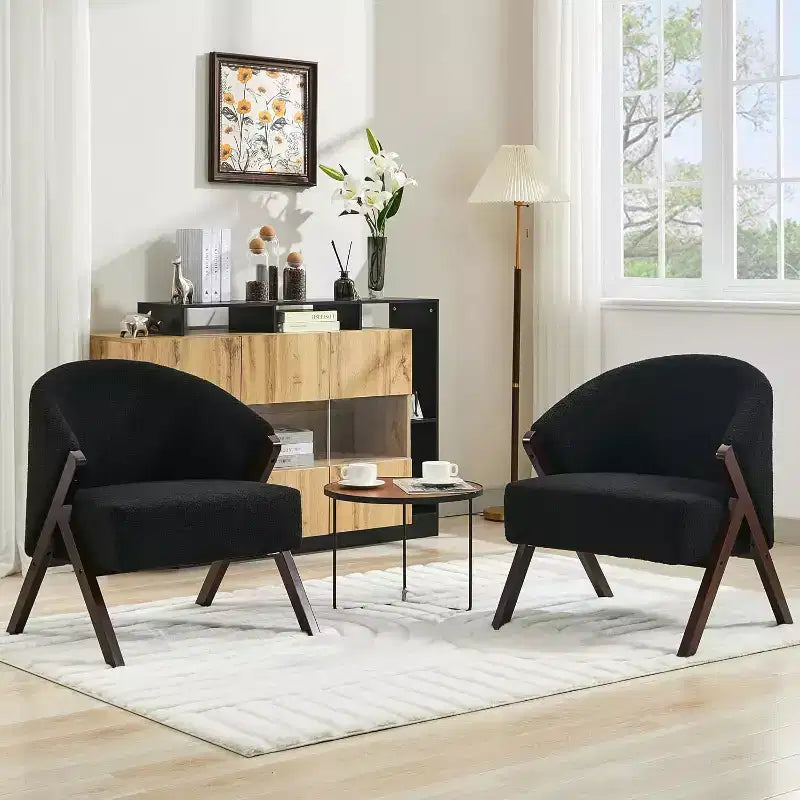 Poltrona in stile moderno, materiale PU, comoda sedia da lettura imbottita, poltrona senza braccioli, adatta per soggiorno e camera da letto