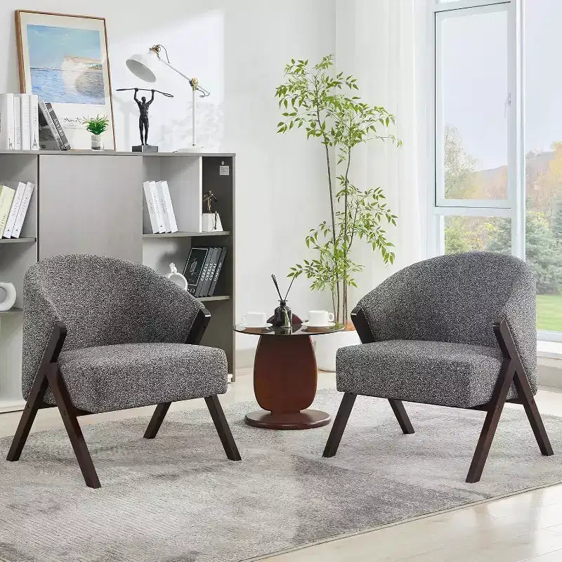 Poltrona in stile moderno, materiale PU, comoda sedia da lettura imbottita, poltrona senza braccioli, adatta per soggiorno e camera da letto
