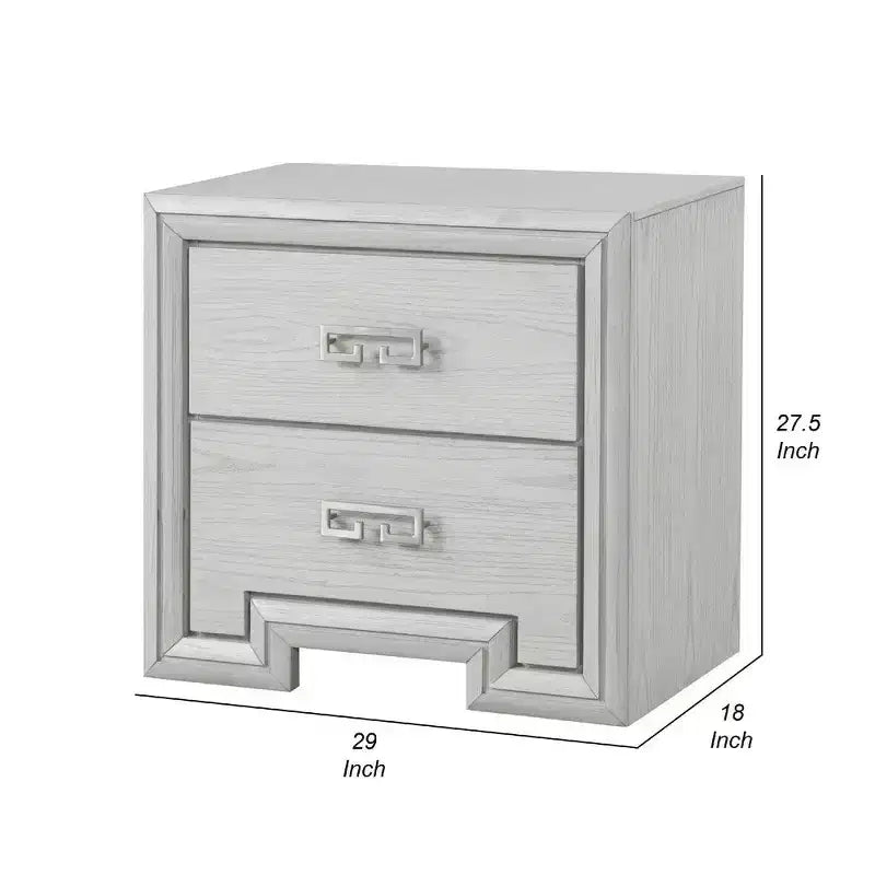 Comodino Royal Hampton, 2 cassetti, 74 cm