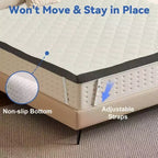 Topper Materasso Rigido per Alleviare la Pressione, Misura Singola, in Memory Foam Gel Rinfrescante ad Alta Densità da 7,5 cm con Fodera Removibile, Certificazione CertiPUR-US