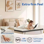 Topper Materasso Rigido per Alleviare la Pressione, Misura Singola, in Memory Foam Gel Rinfrescante ad Alta Densità da 7,5 cm con Fodera Removibile, Certificazione CertiPUR-US