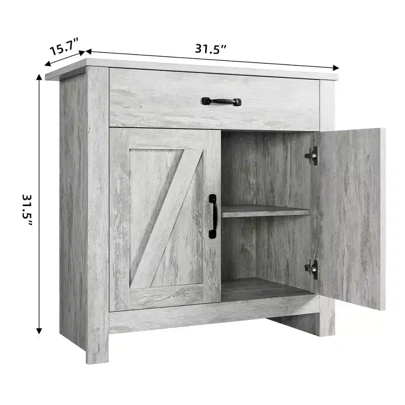 Credenza, Mobile Contenitore da Cucina con Cassetti, Anta, Ripiani Regolabili, Armadio Moderno ad Alta Capacità per Soggiorno, Cucina, Casa