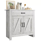 Credenza, Mobile Contenitore da Cucina con Cassetti, Anta, Ripiani Regolabili, Armadio Moderno ad Alta Capacità per Soggiorno, Cucina, Casa