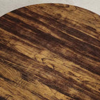 Tavolino da caffè rotondo rustico da 30 pollici con ripiano portaoggetti, tavolino centrale a 2 livelli in legno con gambe in metallo curve, per soggiorno, piccoli spazi