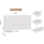 Cassettiera a 12 cassetti per camera da letto, mobile contenitore grande, mobile TV, cassettiera in legno, per soggiorno, corridoio