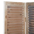 Paravento Divisorio in Legno Rustico Crema