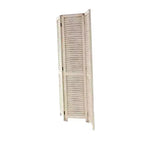 Paravento Divisorio in Legno Rustico Crema