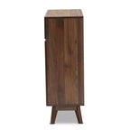 Hartman Scarpiera in Legno Noce Marrone, Mobile Contenitore per Ingresso, Contiene 12 Paia