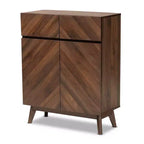Hartman Scarpiera in Legno Noce Marrone, Mobile Contenitore per Ingresso, Contiene 12 Paia