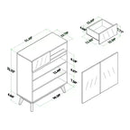 Hartman Scarpiera in Legno Noce Marrone, Mobile Contenitore per Ingresso, Contiene 12 Paia