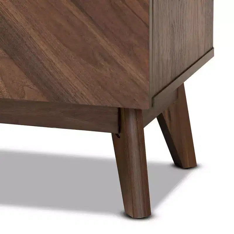 Hartman Scarpiera in Legno Noce Marrone, Mobile Contenitore per Ingresso, Contiene 12 Paia