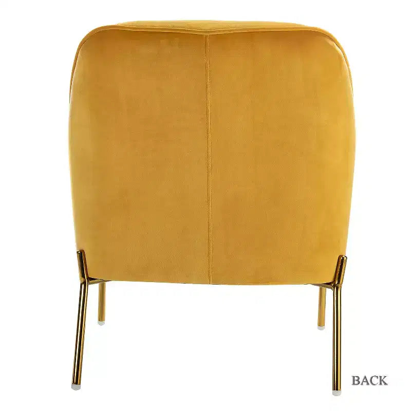 Poltrona Odo Velvet Accent Comfy da soggiorno con seduta imbottita, confezione da 2