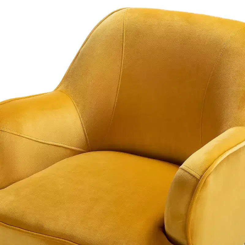 Poltrona Odo Velvet Accent Comfy da soggiorno con seduta imbottita, confezione da 2
