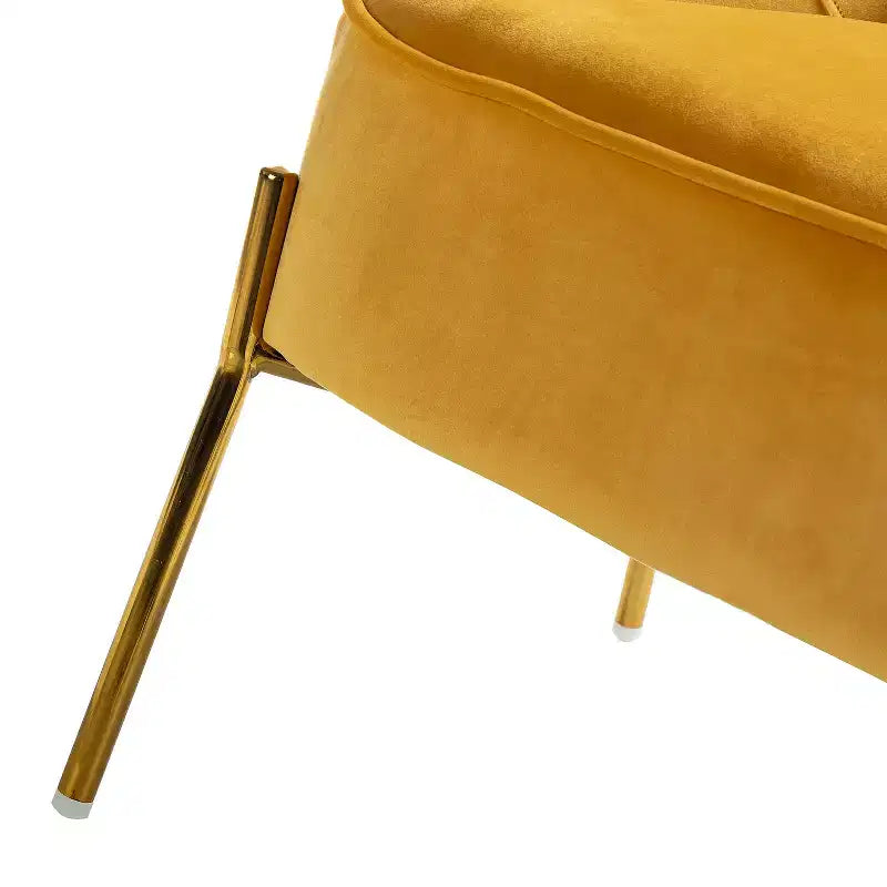 Poltrona Odo Velvet Accent Comfy da soggiorno con seduta imbottita, confezione da 2