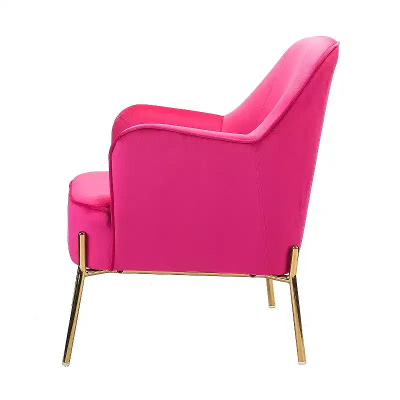 Poltrona Odo Velvet Accent Comfy da soggiorno con seduta imbottita, confezione da 2