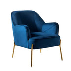Poltrona Odo Velvet Accent Comfy da soggiorno con seduta imbottita, confezione da 2