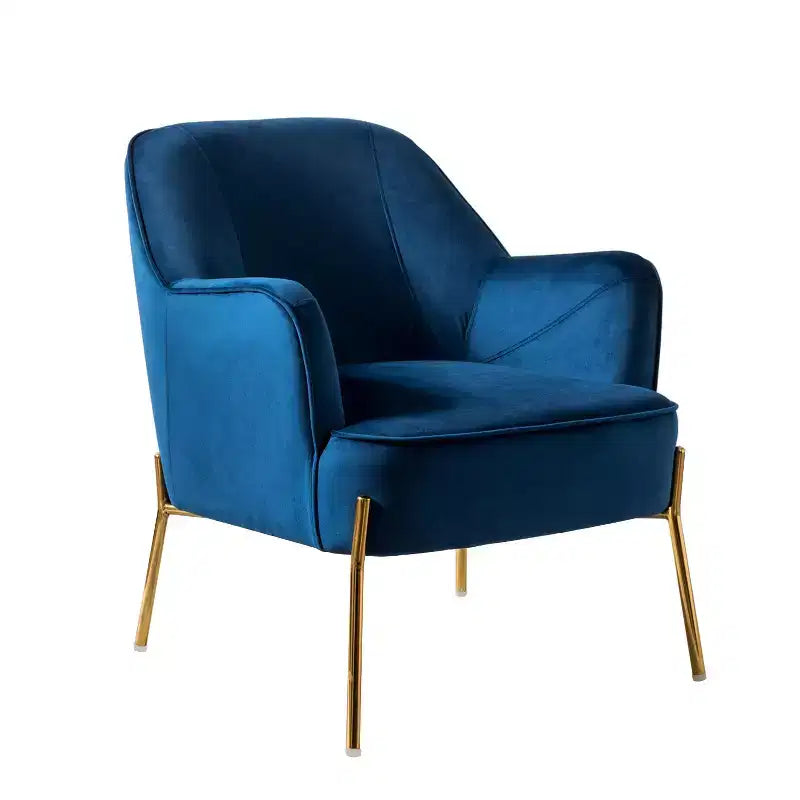 Poltrona Odo Velvet Accent Comfy da soggiorno con seduta imbottita, confezione da 2