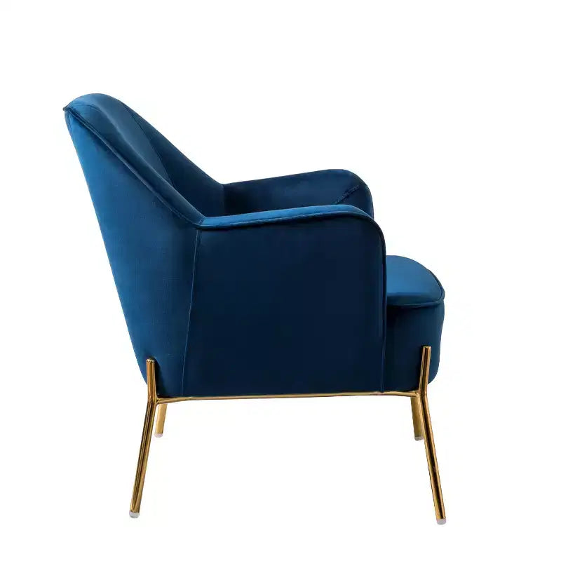 Poltrona Odo Velvet Accent Comfy da soggiorno con seduta imbottita, confezione da 2
