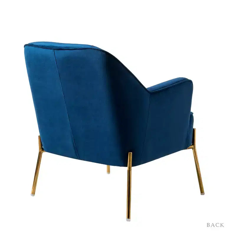 Poltrona Odo Velvet Accent Comfy da soggiorno con seduta imbottita, confezione da 2