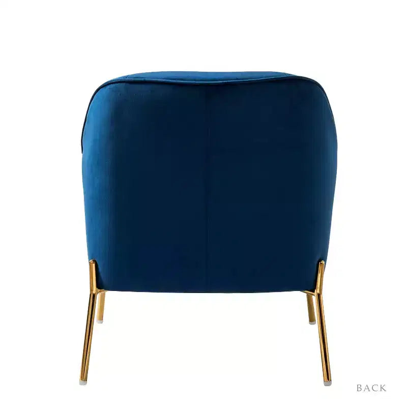 Poltrona Odo Velvet Accent Comfy da soggiorno con seduta imbottita, confezione da 2