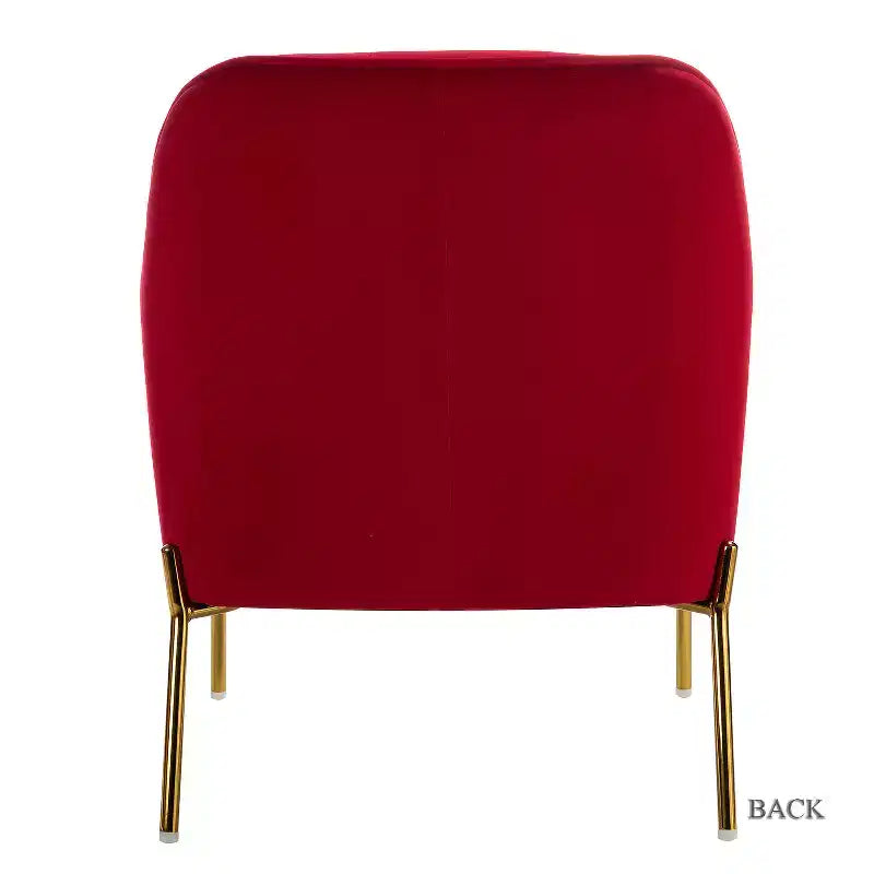 Poltrona Odo Velvet Accent Comfy da soggiorno con seduta imbottita, confezione da 2