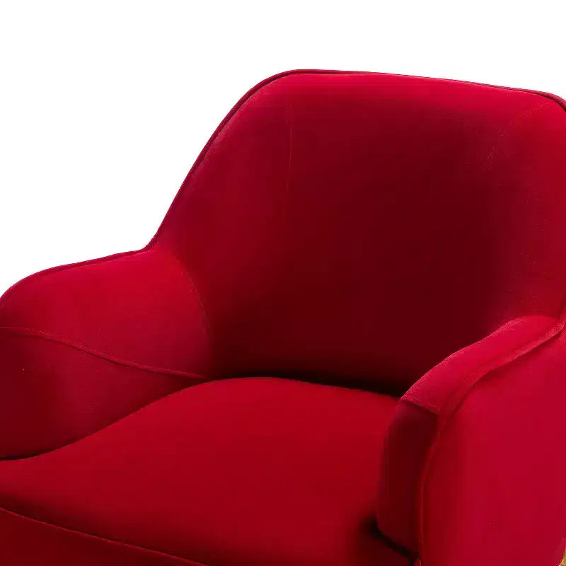 Poltrona Odo Velvet Accent Comfy da soggiorno con seduta imbottita, confezione da 2