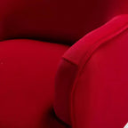 Poltrona Odo Velvet Accent Comfy da soggiorno con seduta imbottita, confezione da 2