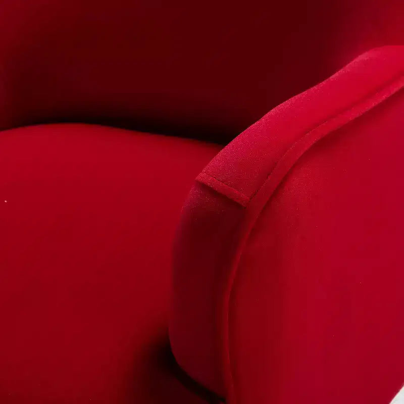 Poltrona Odo Velvet Accent Comfy da soggiorno con seduta imbottita, confezione da 2