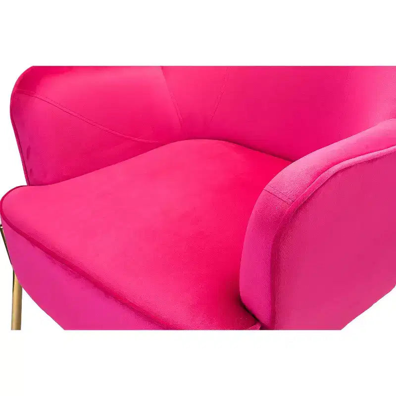 Poltrona Odo Velvet Accent Comfy da soggiorno con seduta imbottita, confezione da 2