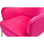 Poltrona Odo Velvet Accent Comfy da soggiorno con seduta imbottita, confezione da 2