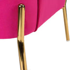 Poltrona Odo Velvet Accent Comfy da soggiorno con seduta imbottita, confezione da 2
