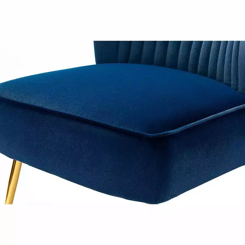 Sedia laterale Quentin Velvet Accent con seduta imbottita, confezione da 2