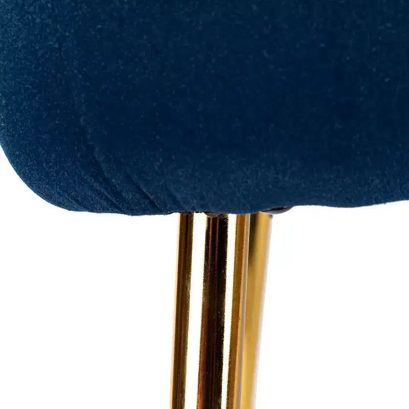 Sedia laterale Quentin Velvet Accent con seduta imbottita, confezione da 2