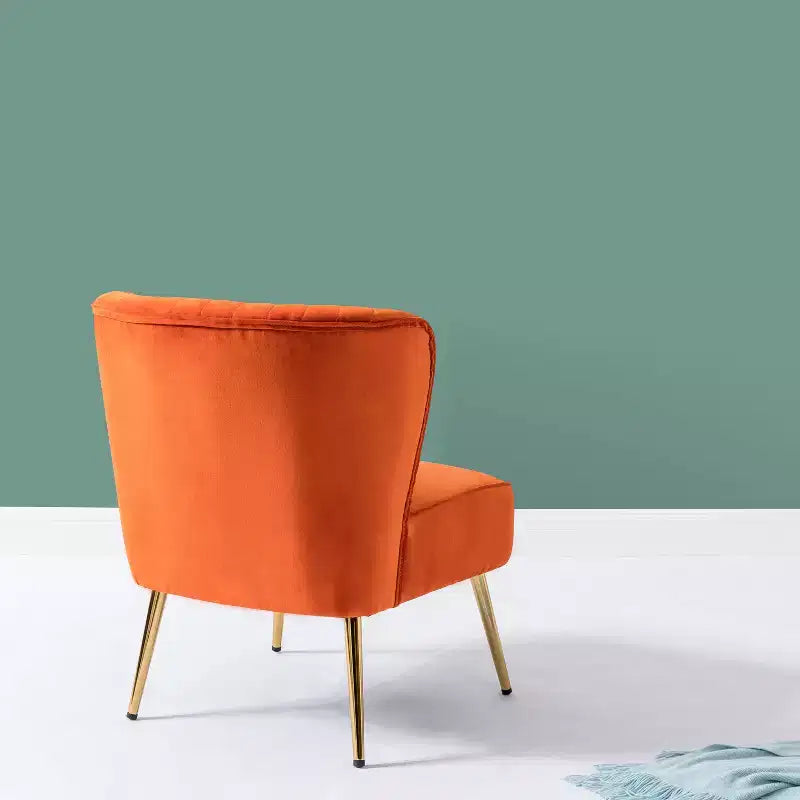 Sedia laterale Quentin Velvet Accent con seduta imbottita, confezione da 2