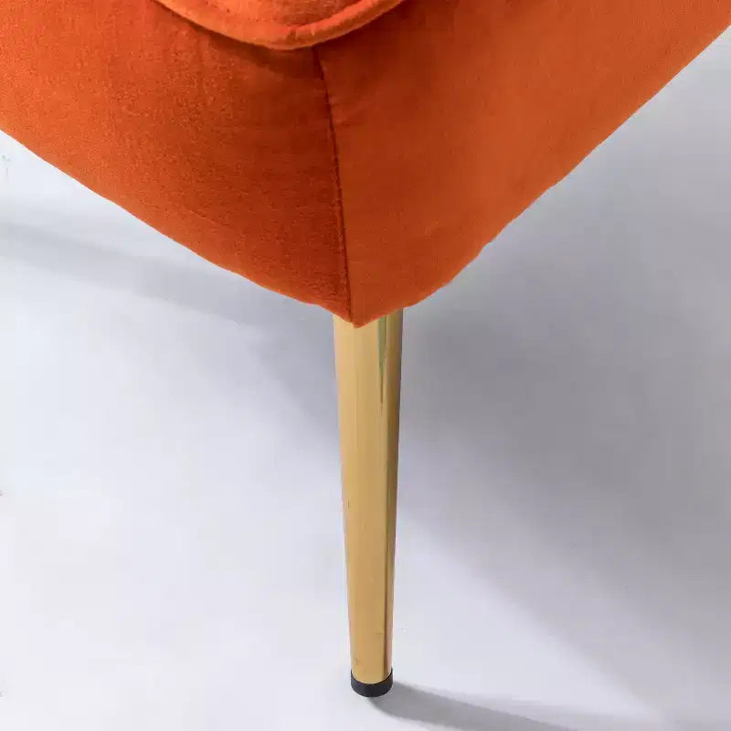 Sedia laterale Quentin Velvet Accent con seduta imbottita, confezione da 2