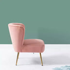 Sedia laterale Quentin Velvet Accent con seduta imbottita, confezione da 2