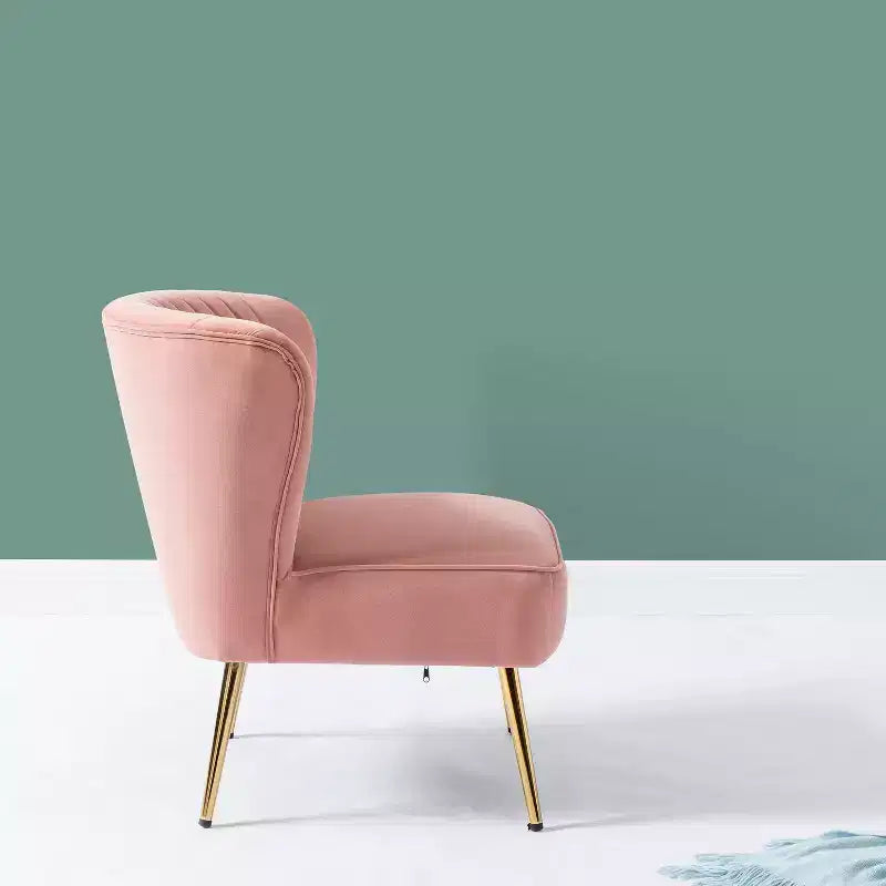 Sedia laterale Quentin Velvet Accent con seduta imbottita, confezione da 2