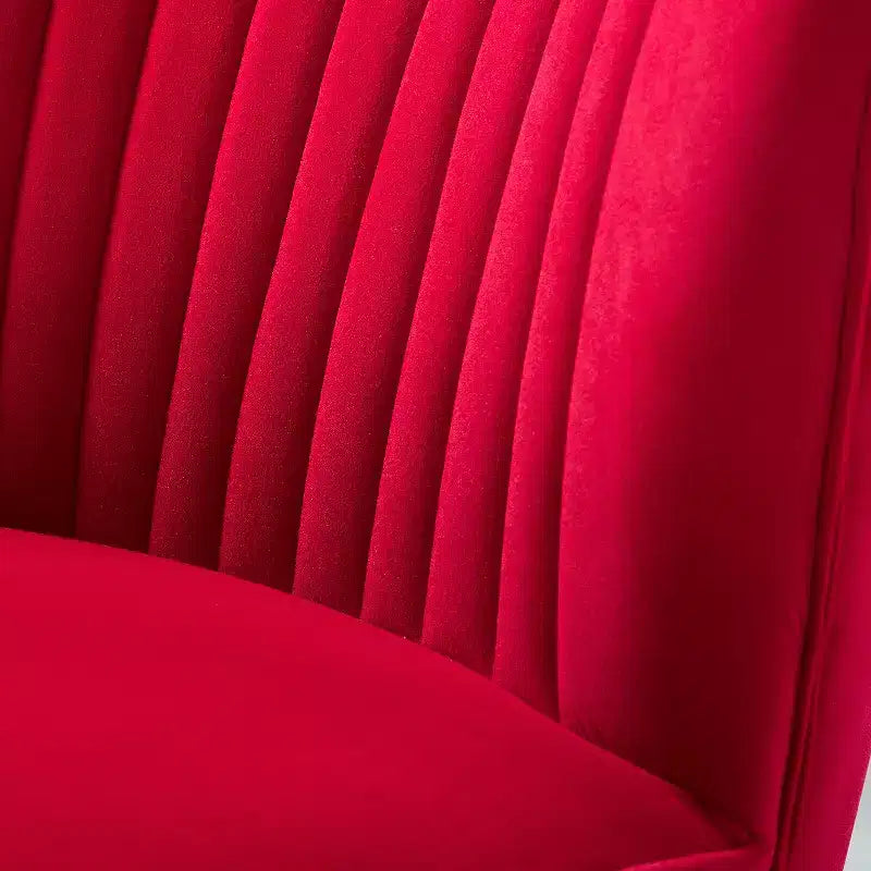 Sedia laterale Quentin Velvet Accent con seduta imbottita, confezione da 2