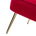 Sedia laterale Quentin Velvet Accent con seduta imbottita, confezione da 2