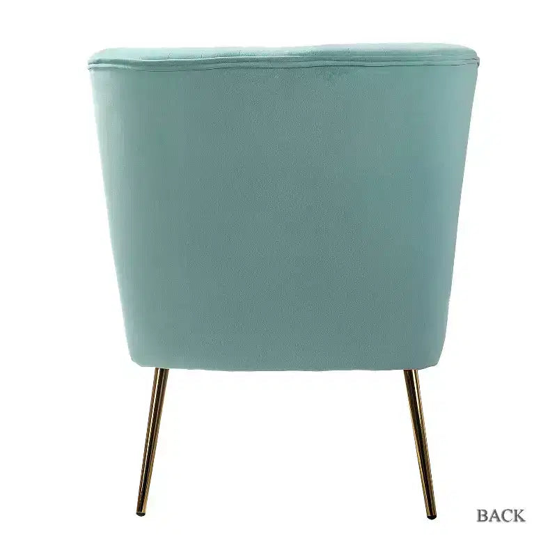 Sedia laterale Quentin Velvet Accent con seduta imbottita, confezione da 2