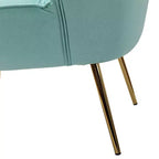 Sedia laterale Quentin Velvet Accent con seduta imbottita, confezione da 2