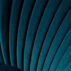 Sedia laterale Quentin Velvet Accent con seduta imbottita, confezione da 2