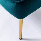 Sedia laterale Quentin Velvet Accent con seduta imbottita, confezione da 2