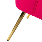 Sedia laterale Quentin Velvet Accent con seduta imbottita, confezione da 2