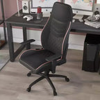Sedia Gaming Ansar in Ecopelle con Cuciture a Rombo