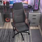 Sedia Gaming Ansar in Ecopelle con Cuciture a Rombo