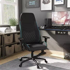 Sedia Gaming Ansar in Ecopelle con Cuciture a Rombo