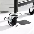 Carrello avvolgibile a 3 livelli, carrello portaoggetti in metallo, carrello da cucina con 2 freni e maniglie, carrello multiuso, facile montaggio