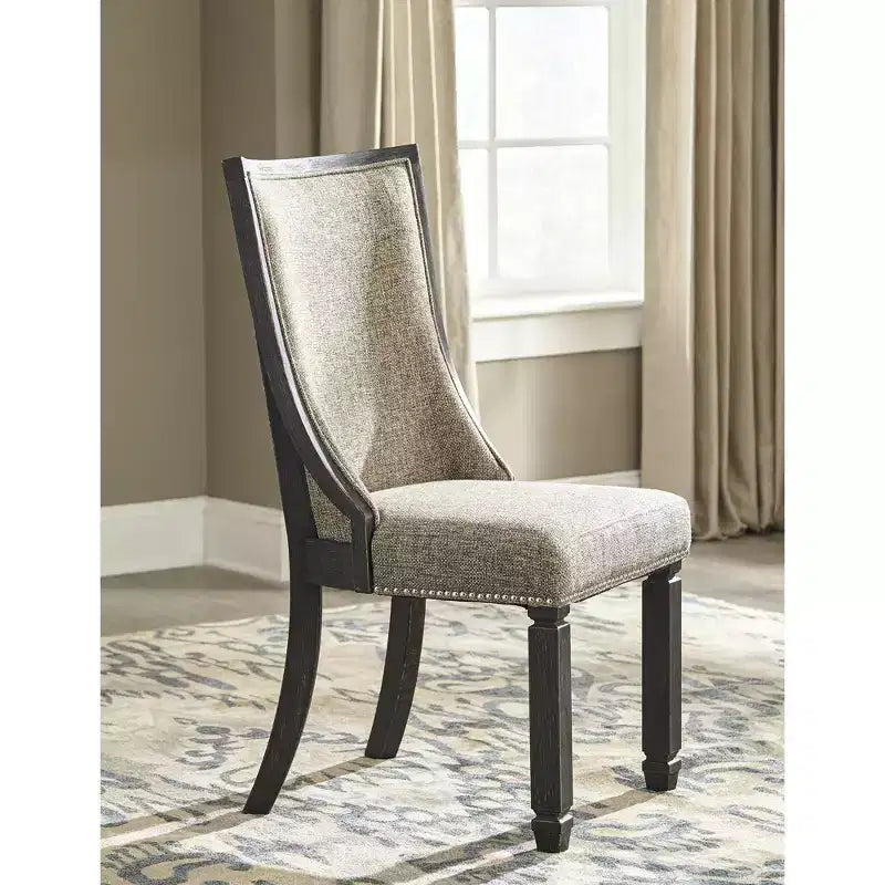 Sedia da pranzo imbottita Tyler Creek Urban Farmhouse, confezione da 2, marrone grigiastro